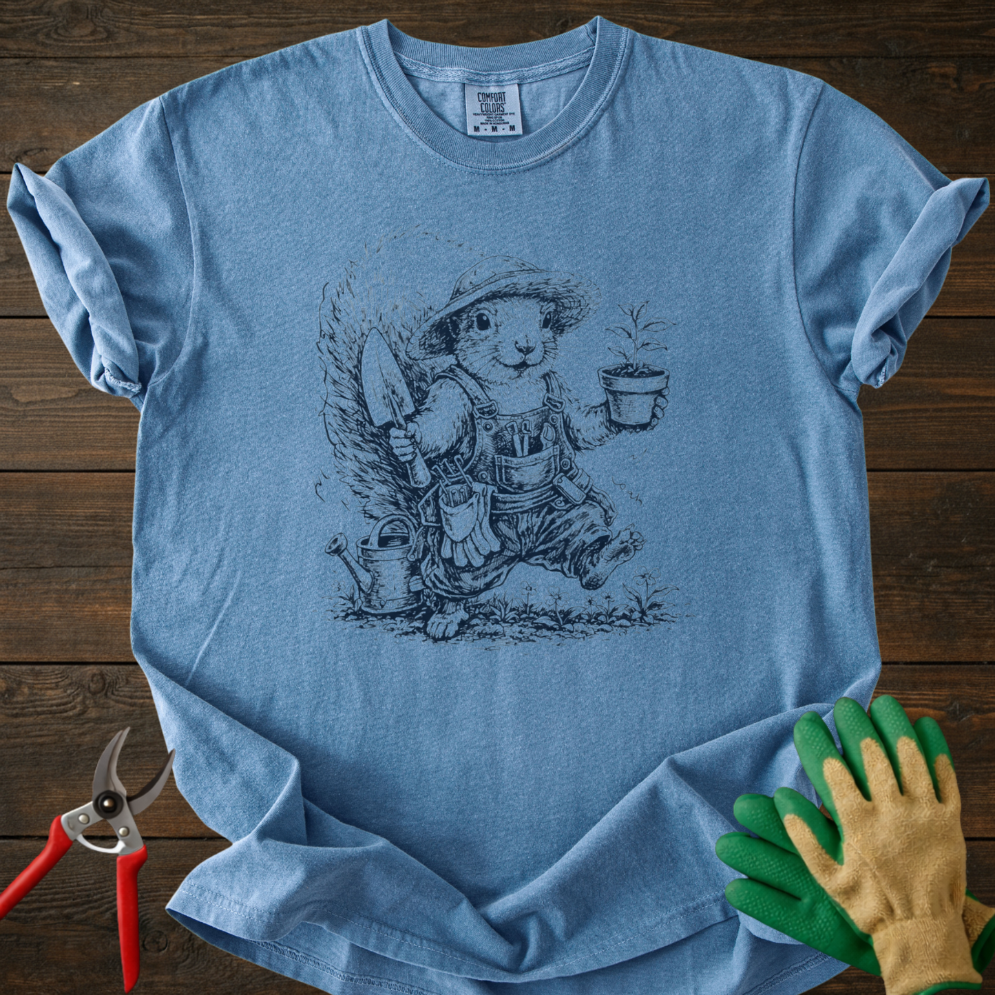 Gardener squirrel T‑Shirt