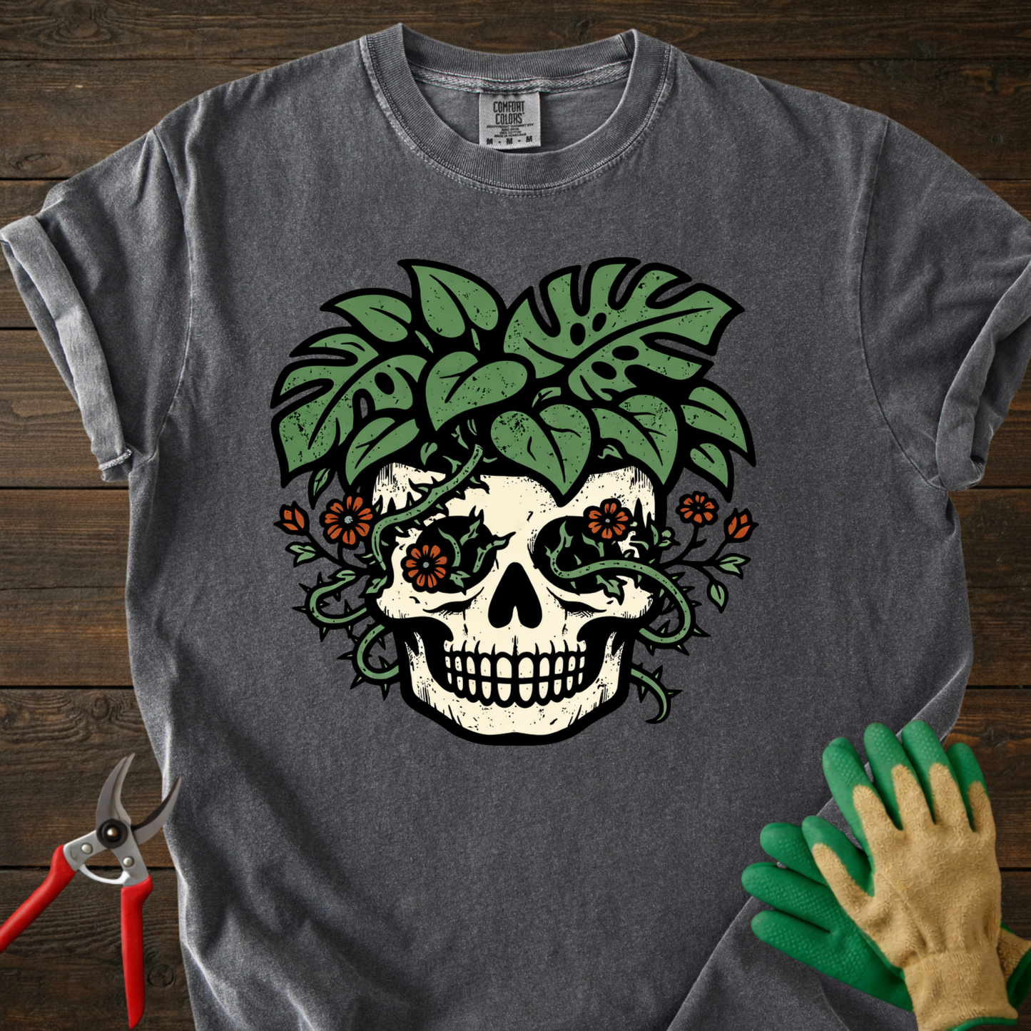 Skull & Monstera T-Shirt