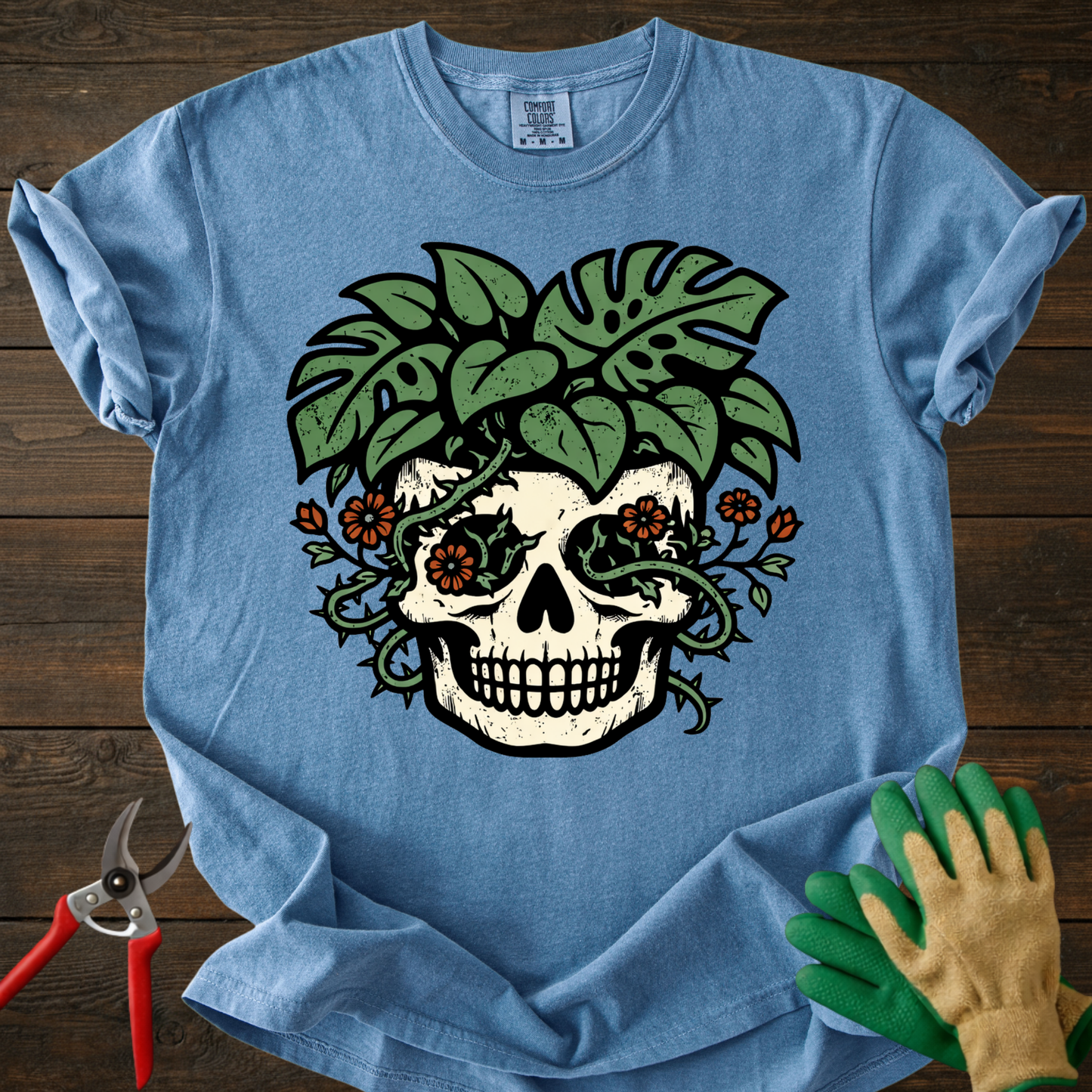 Skull & Monstera T-Shirt