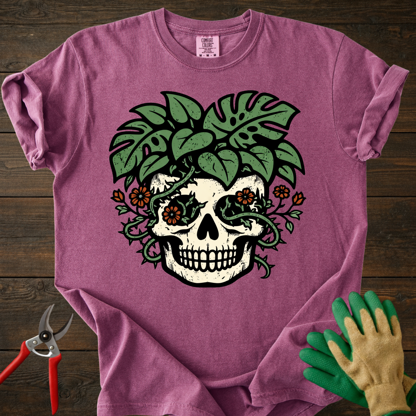 Skull & Monstera T-Shirt