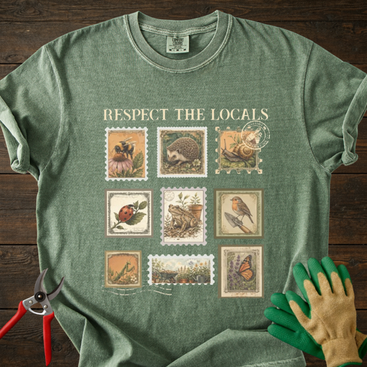 Respect The Locals Vintage stamps T-Shirt