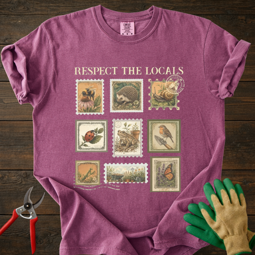 Respect The Locals Vintage stamps T-Shirt