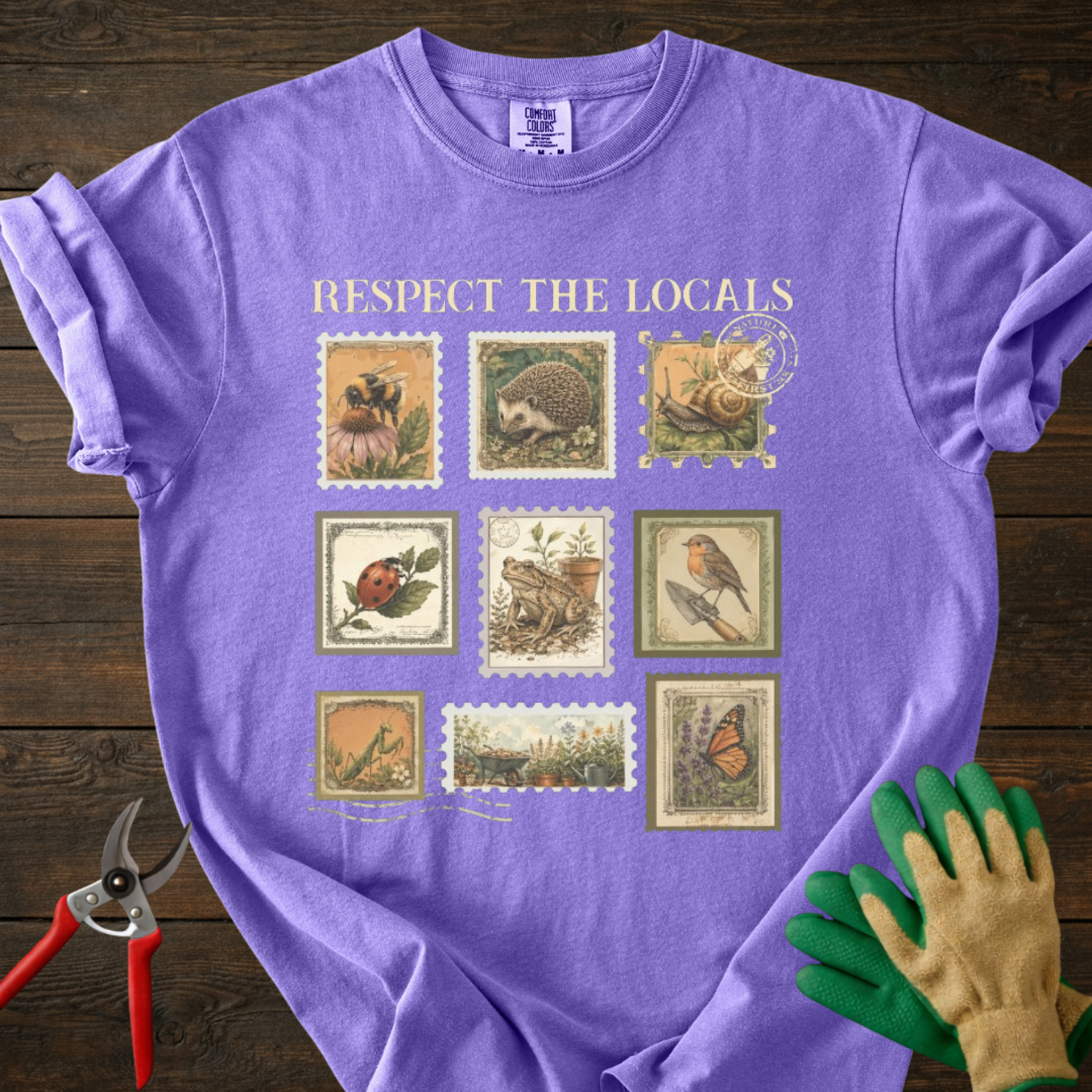 Respect The Locals Vintage stamps T-Shirt