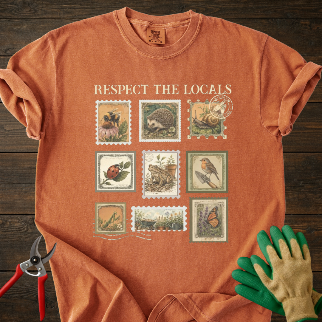 Respect The Locals Vintage stamps T-Shirt