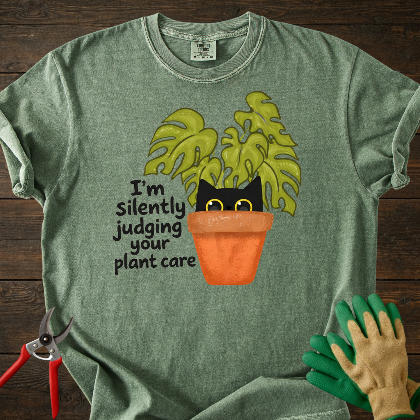 Silently Judging Your Plant Care T-Shirt