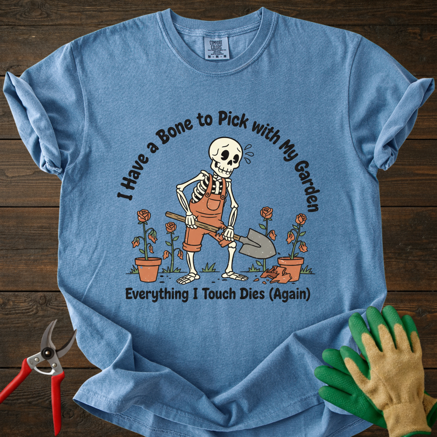 Gardening Skeleton T-Shirt