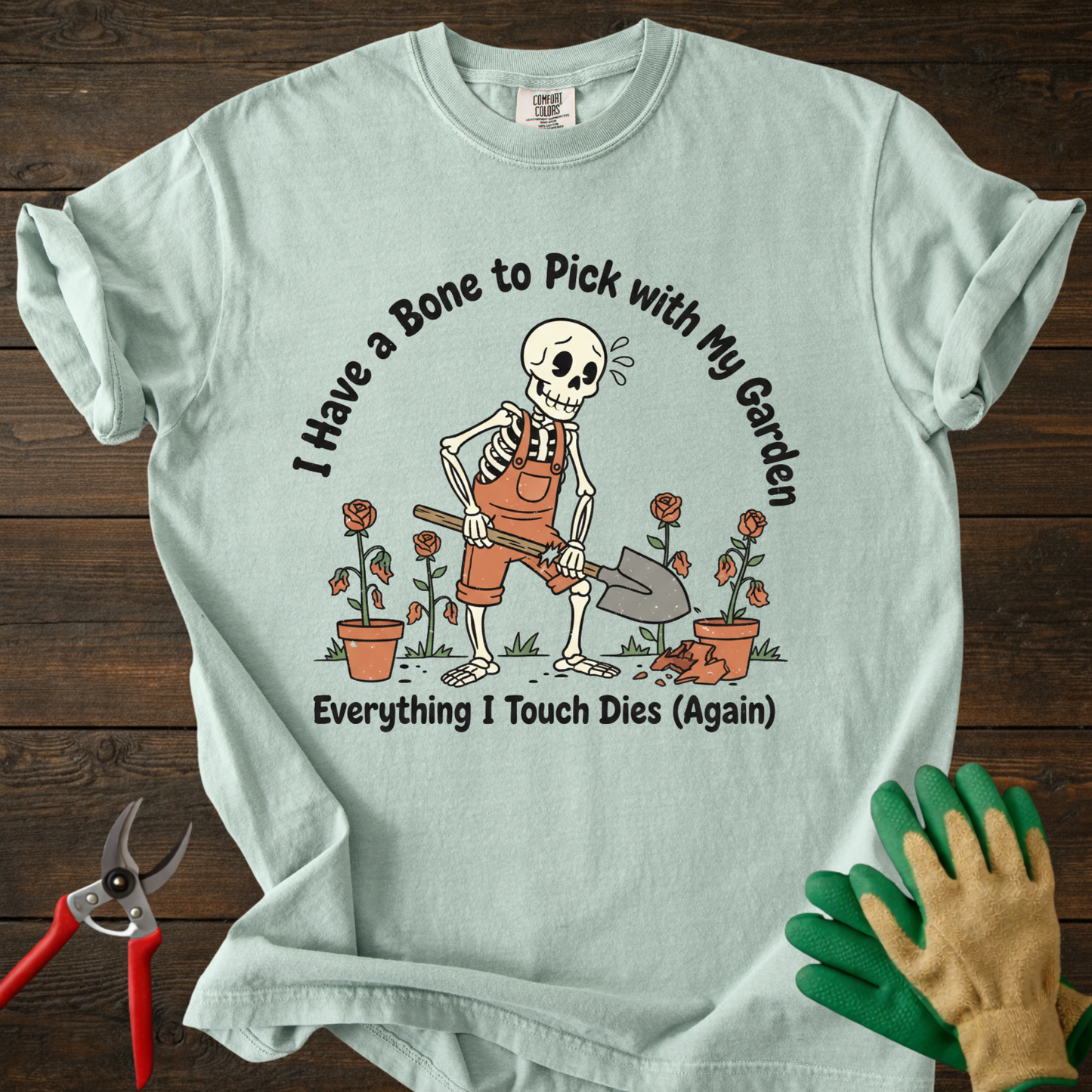 Gardening Skeleton T-Shirt