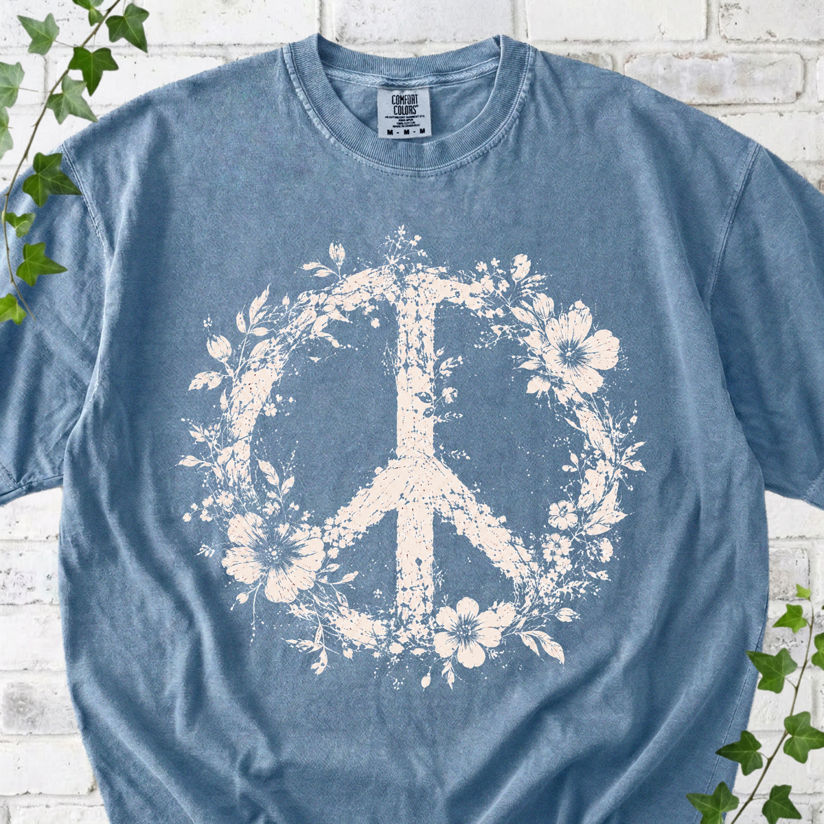 Floral Peace Sign T-Shirt