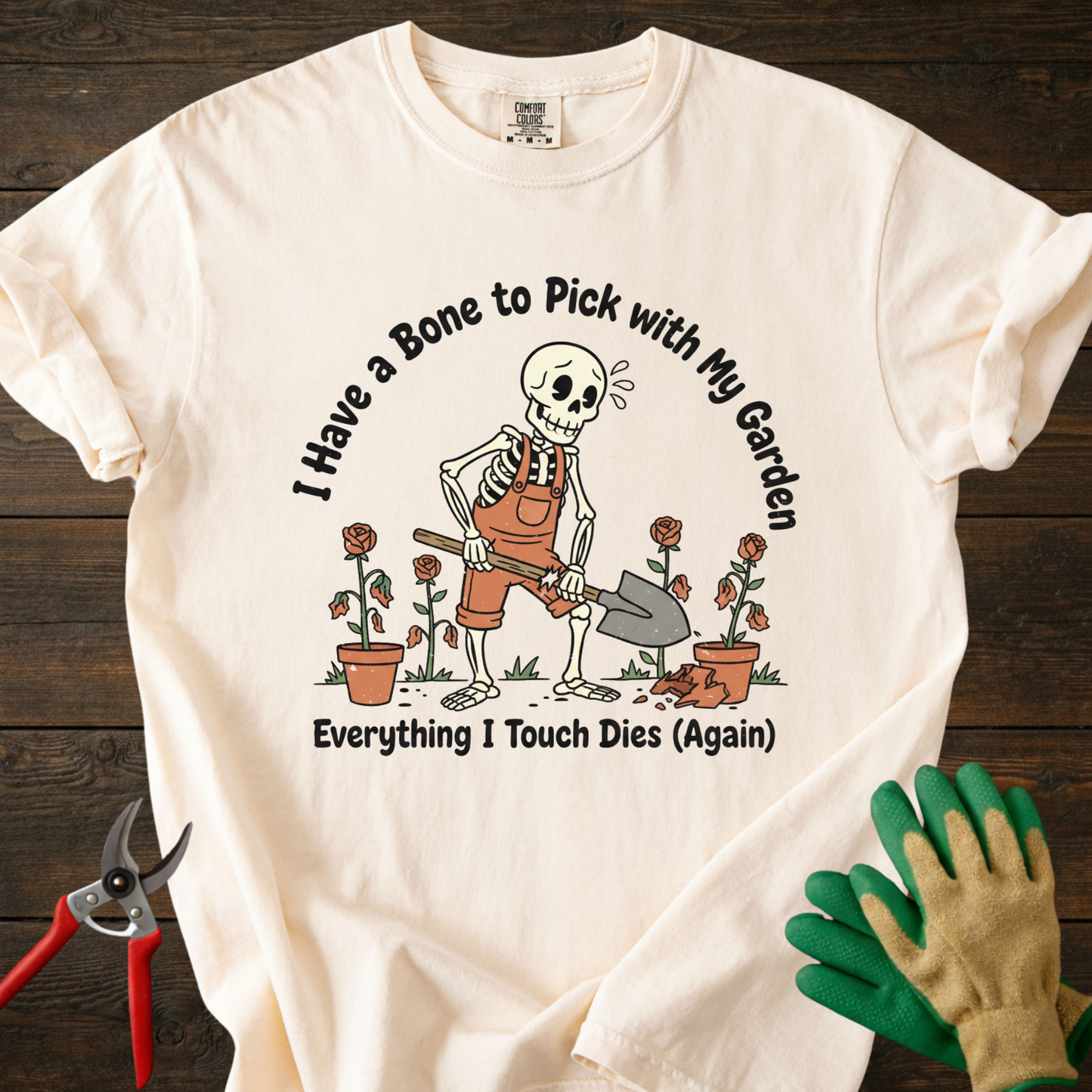 Gardening Skeleton T-Shirt