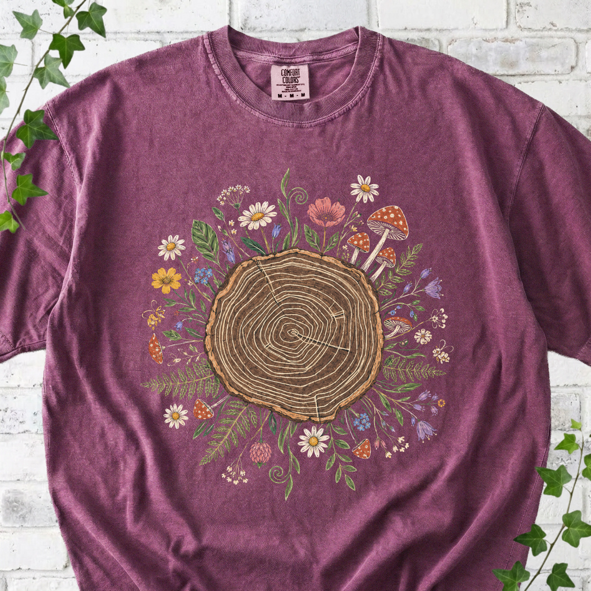 Tree Ring Floral T-Shirt