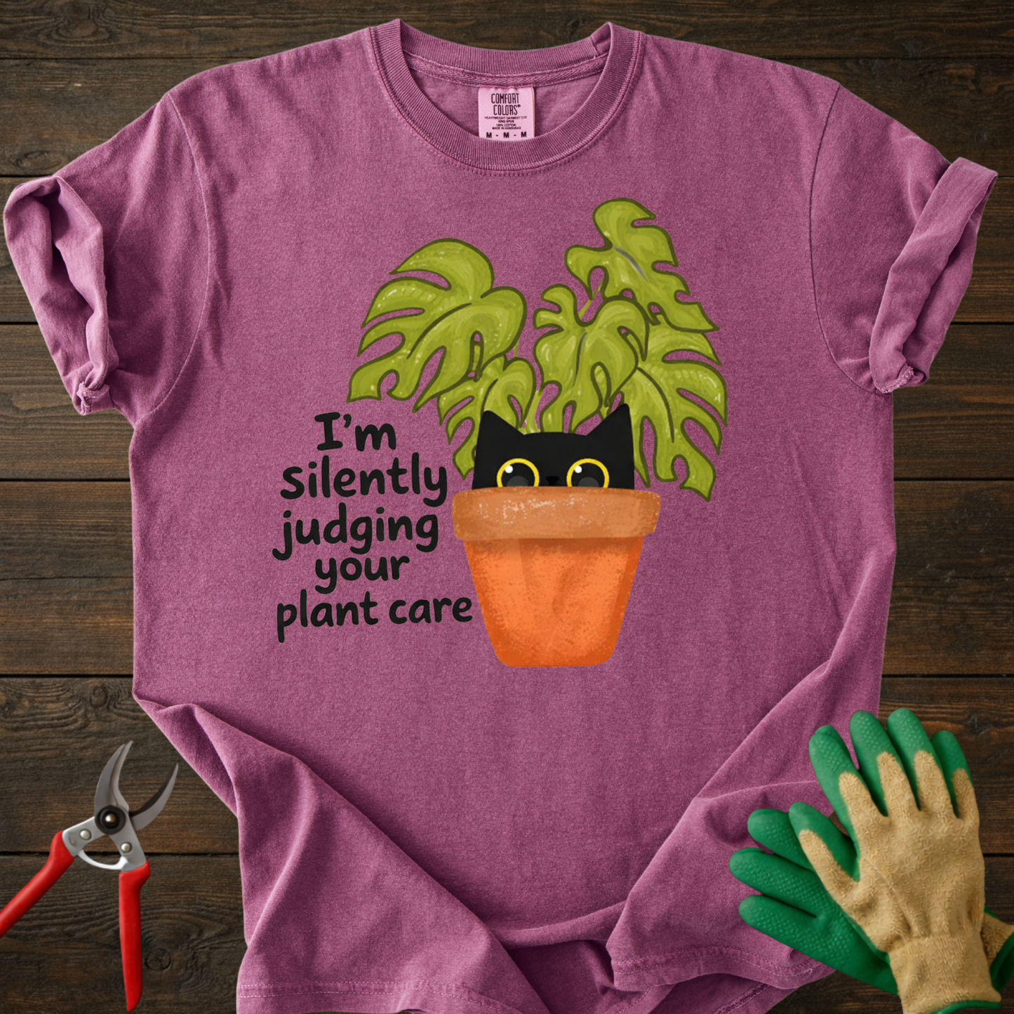 Silently Judging Your Plant Care T-Shirt