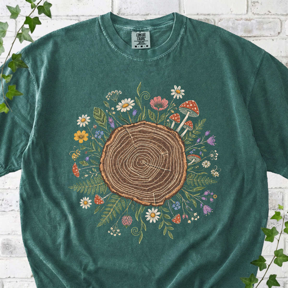 Tree Ring Floral T-Shirt