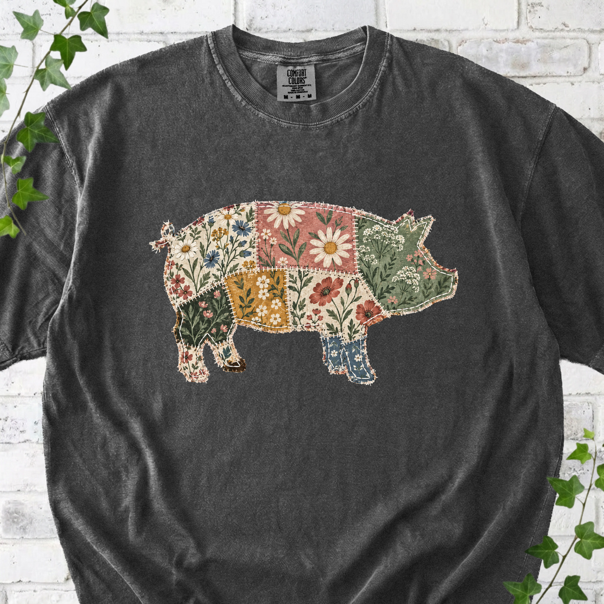 Floral Pig T-Shirt