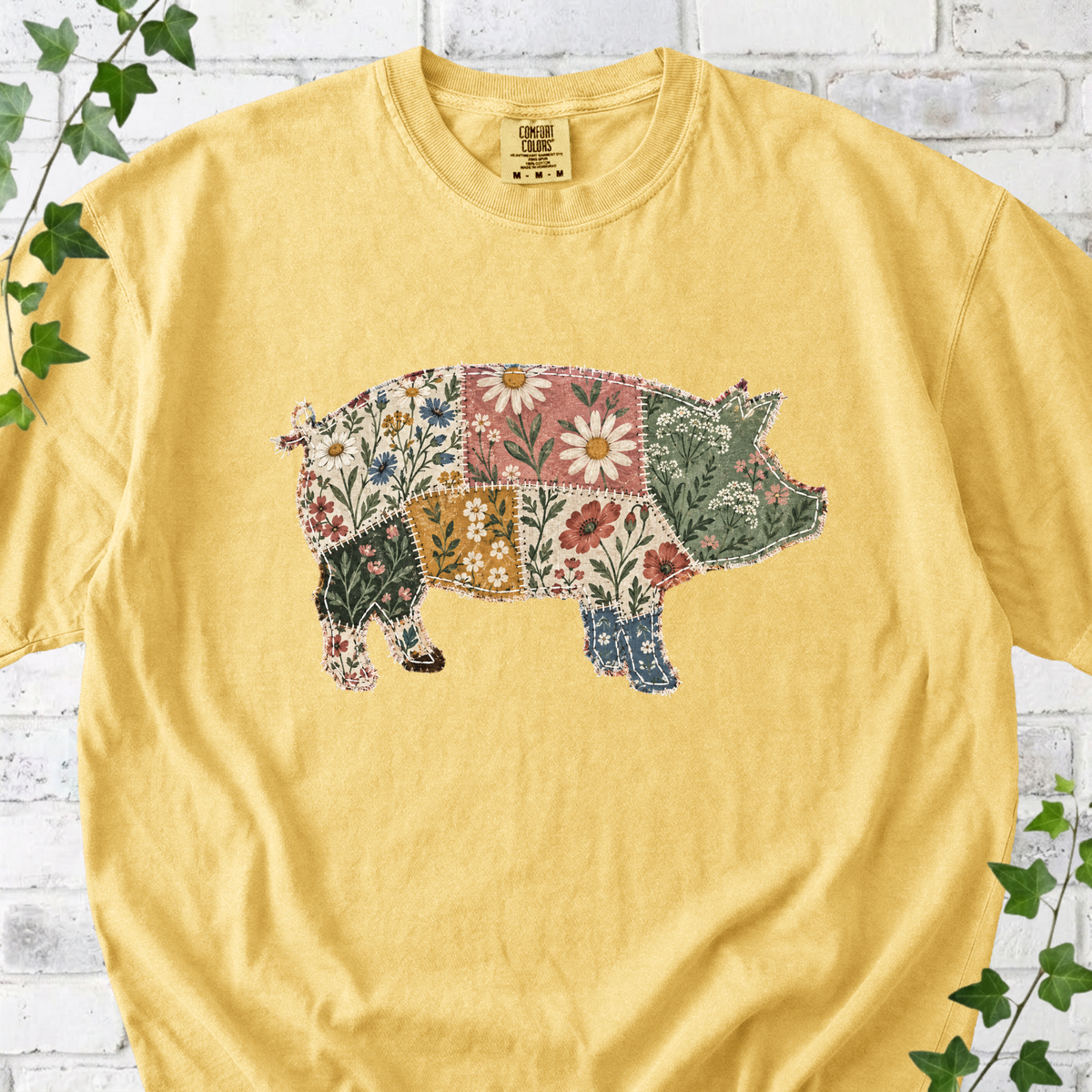 Floral Pig T-Shirt