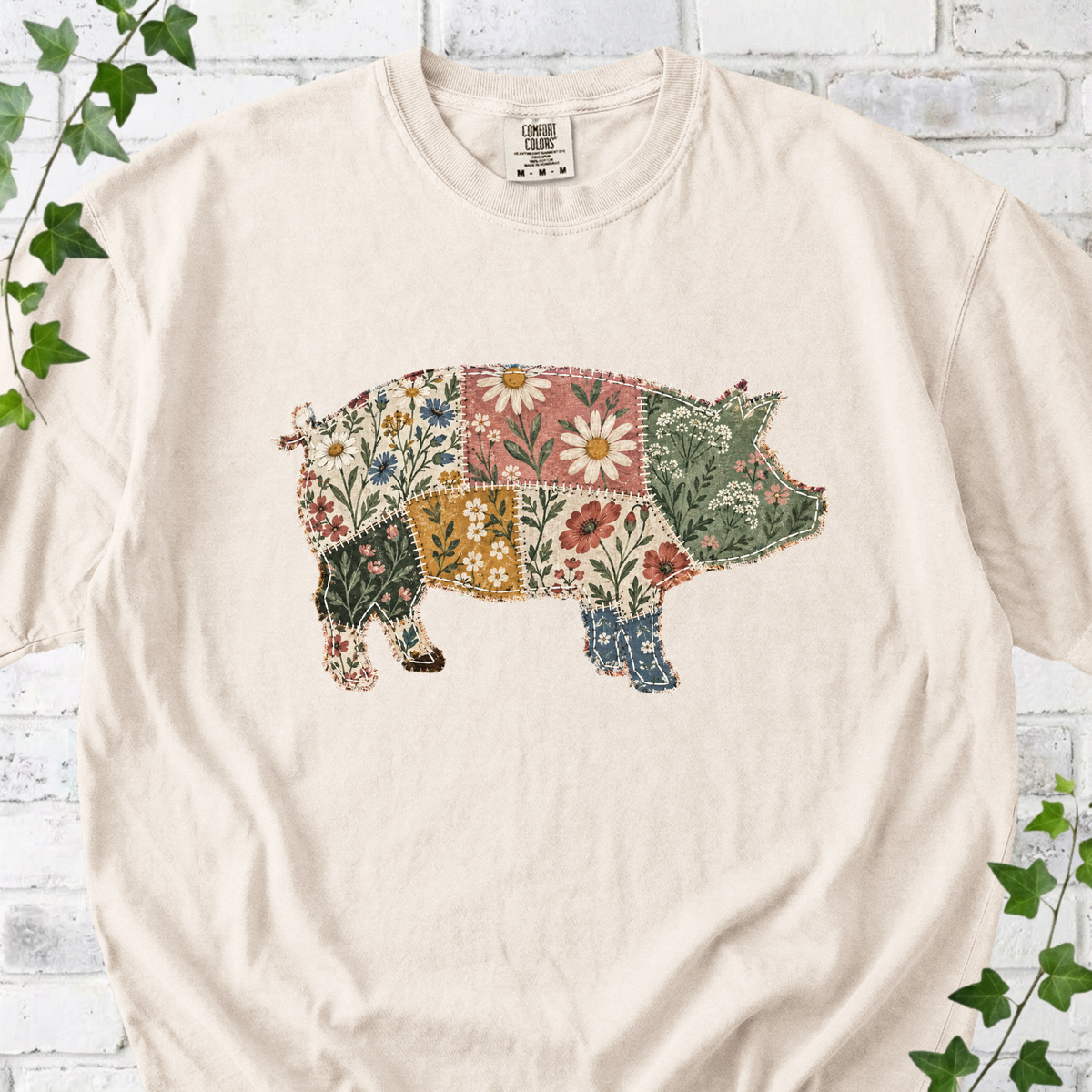 Floral Pig T-Shirt