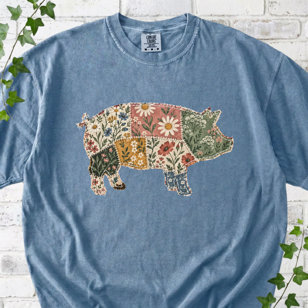 Floral Pig T-Shirt