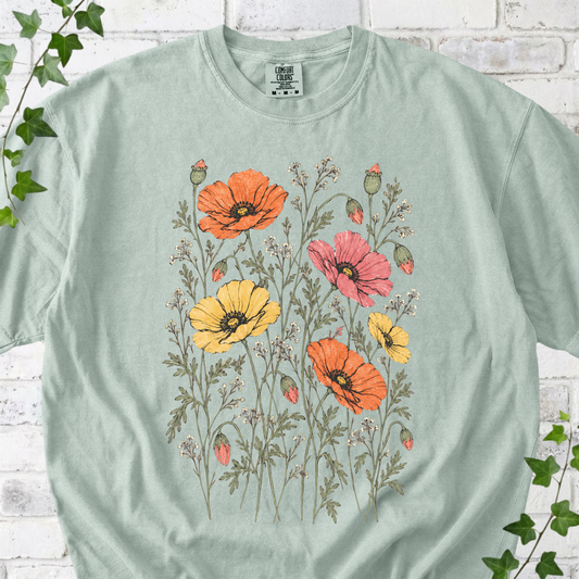 Botanical Poppy T-Shirt