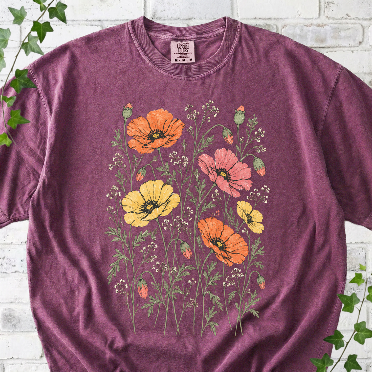 Botanical Poppy T-Shirt
