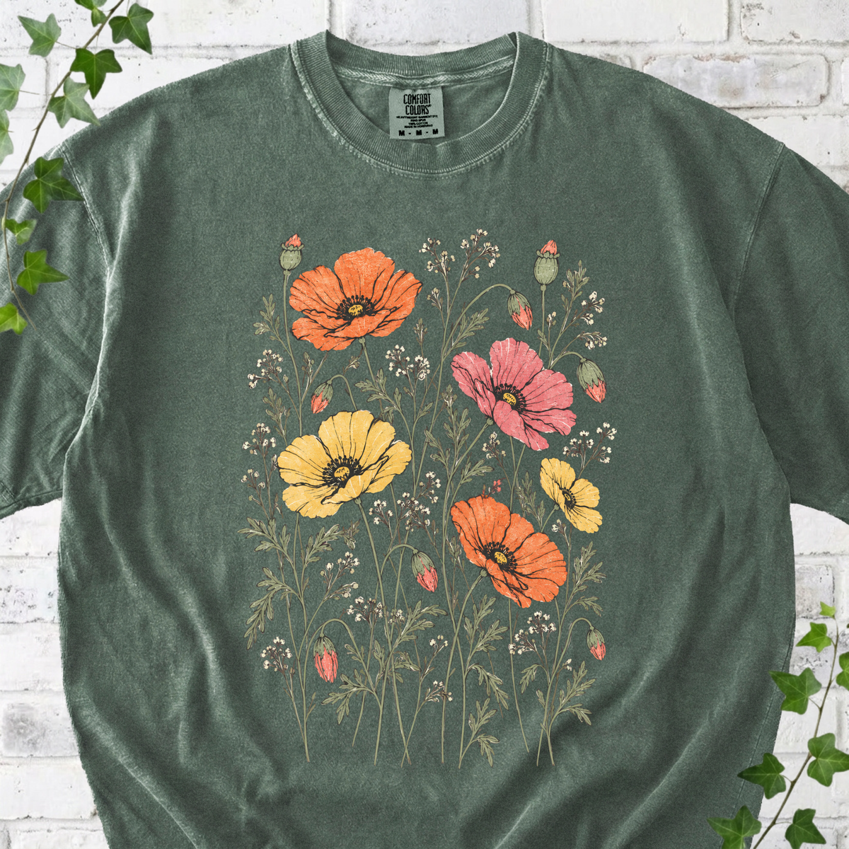 Botanical Poppy T-Shirt