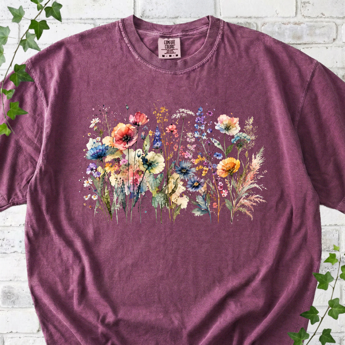 Wildflower Watercolor T-Shirt