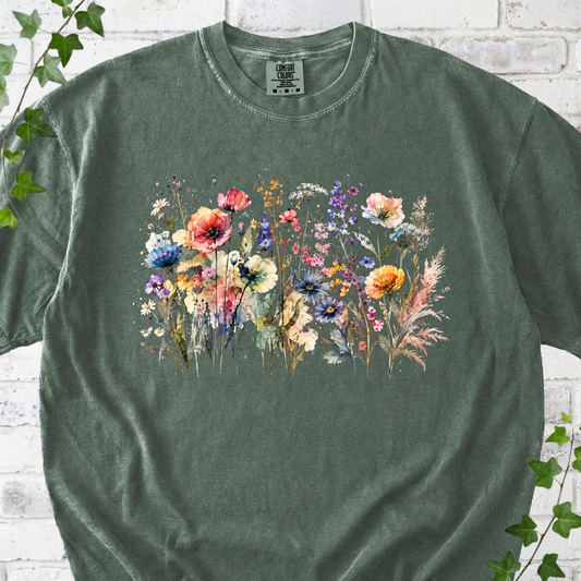 Wildflower Watercolor T-Shirt
