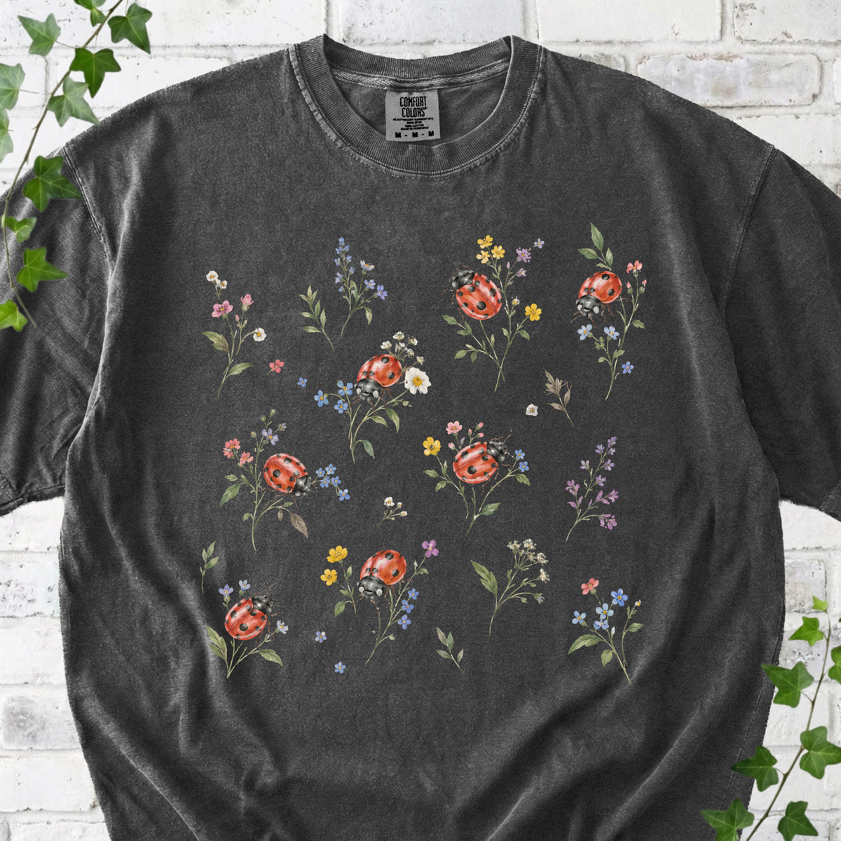 Floral Ladybug T-Shirt
