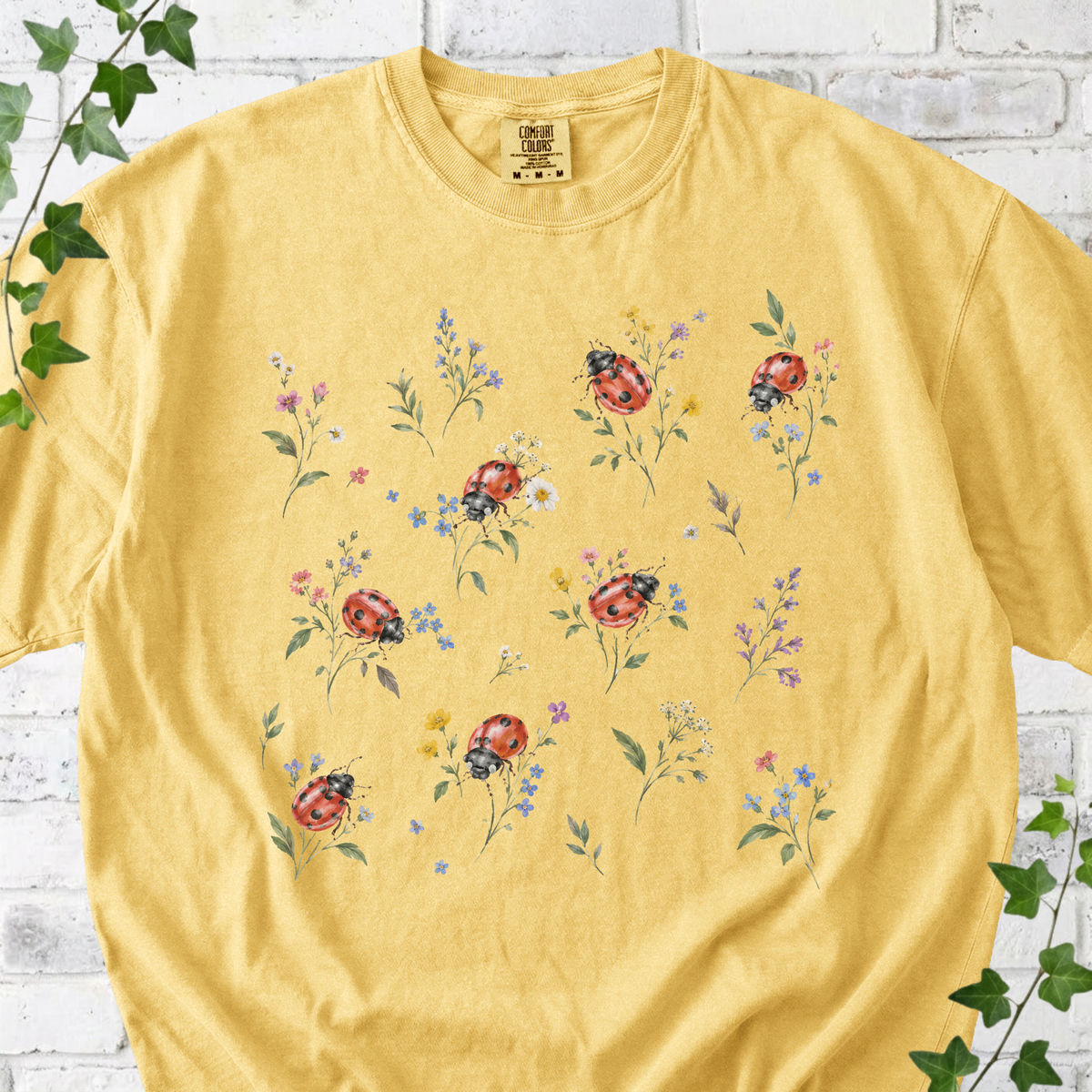Floral Ladybug T-Shirt
