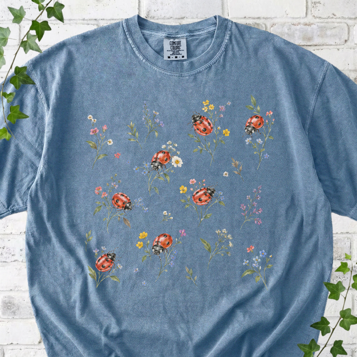 Floral Ladybug T-Shirt