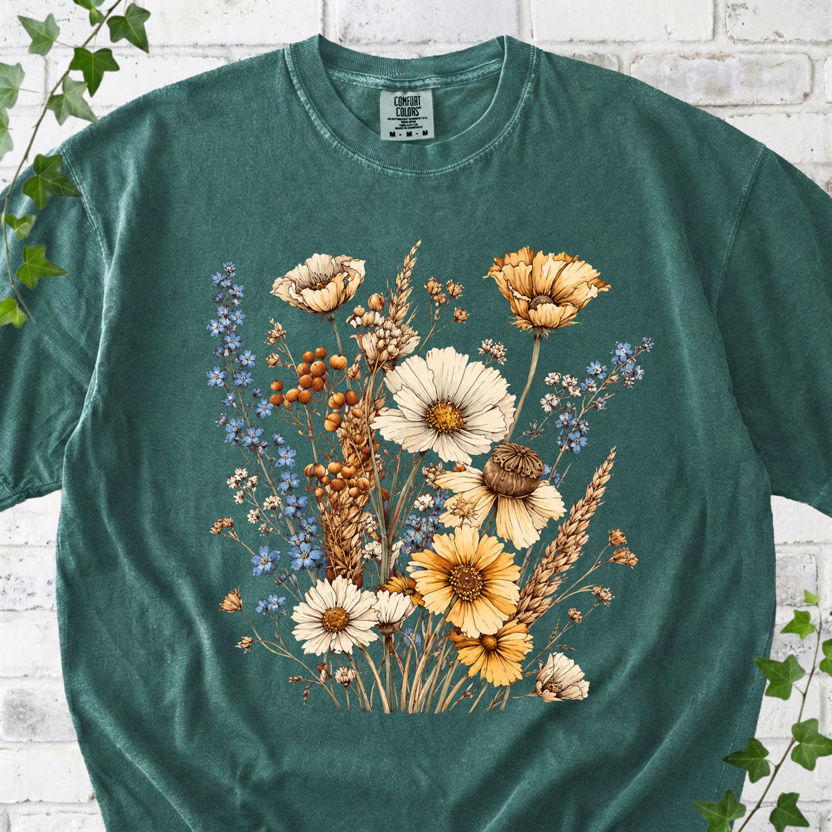 Vintage Wildflower Bouquet T-Shirt