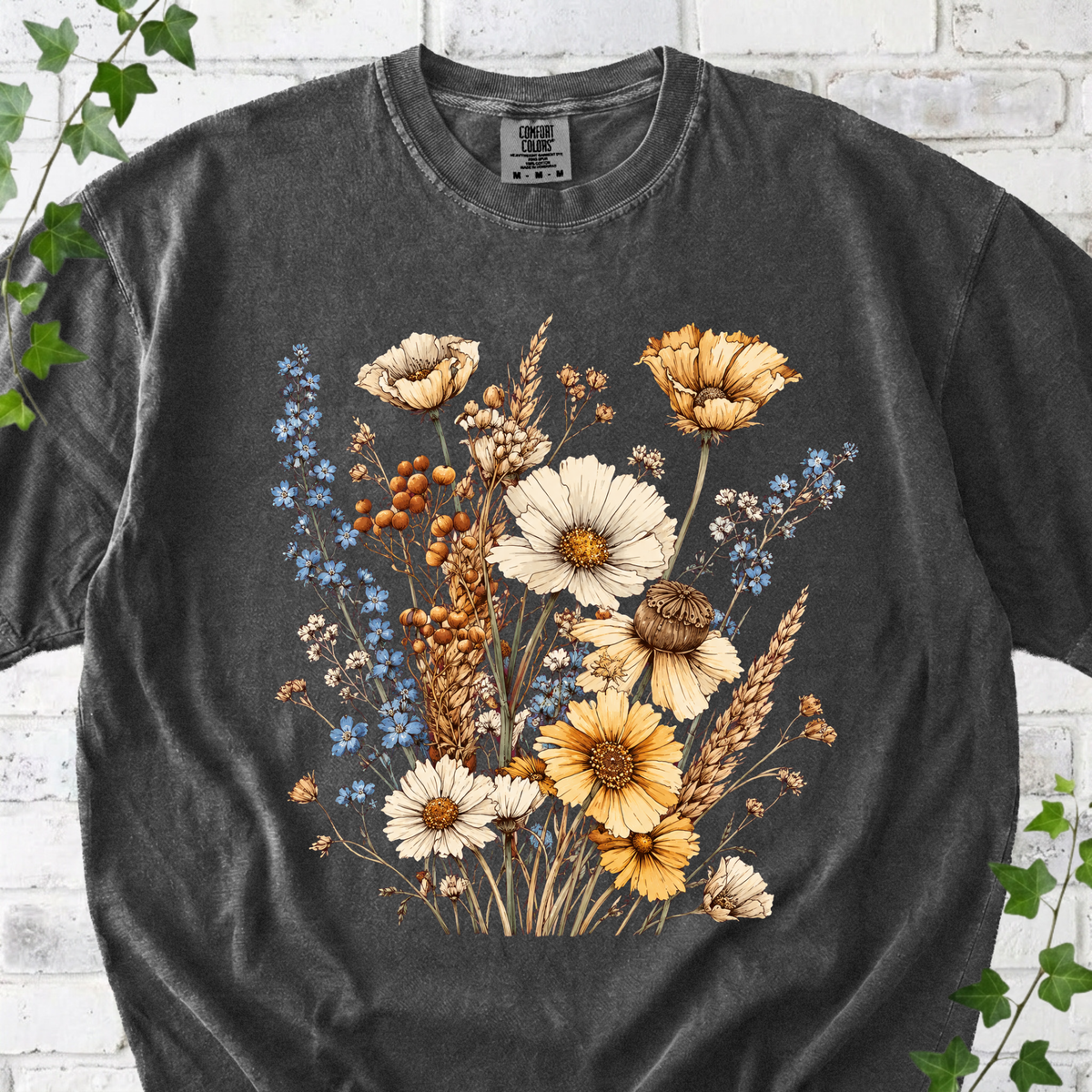 Vintage Wildflower Bouquet T-Shirt