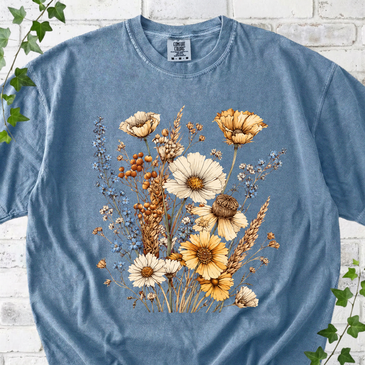 Vintage Wildflower Bouquet T-Shirt