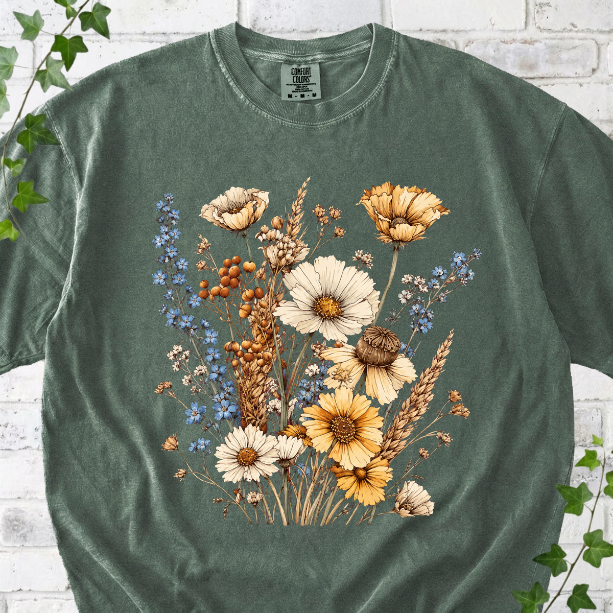 Vintage Wildflower Bouquet T-Shirt
