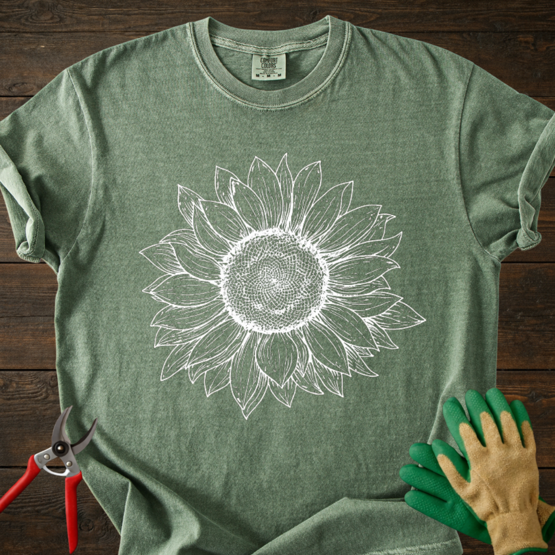 Sunflower Sketch T-Shirt