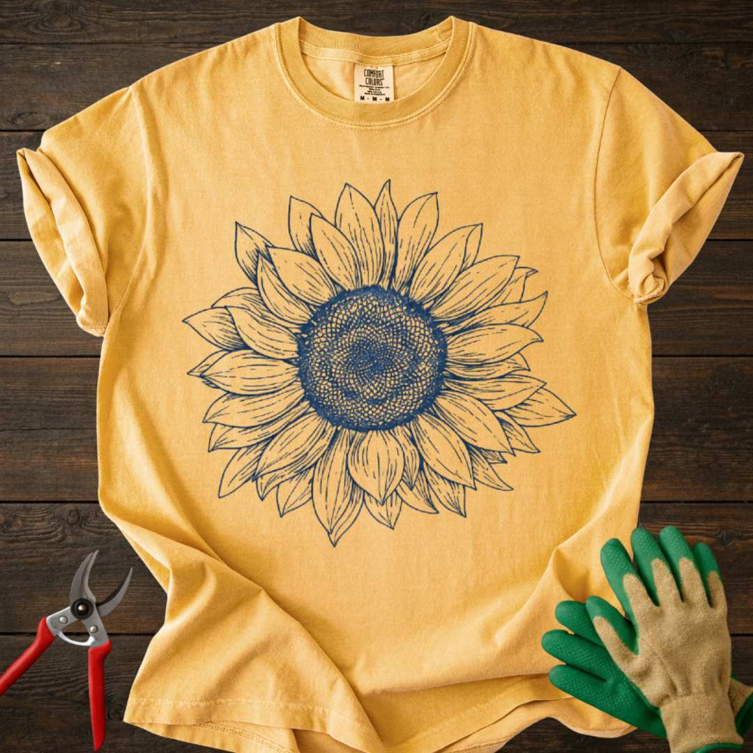 Sunflower Sketch T-Shirt