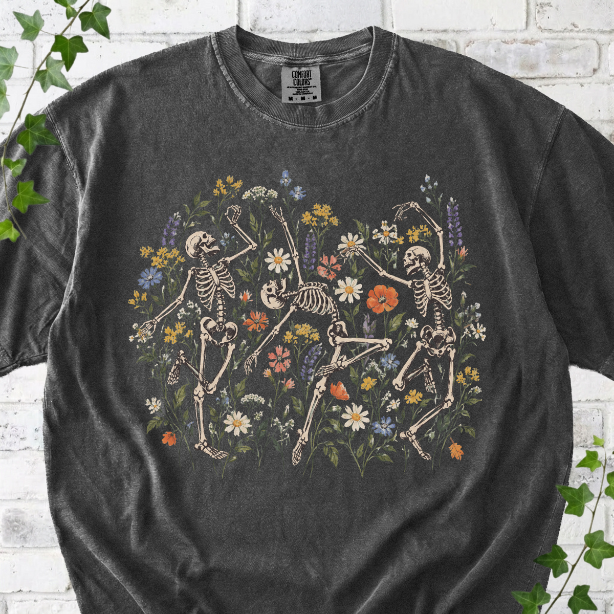 Skuleton in Wildflowers T-Shirt