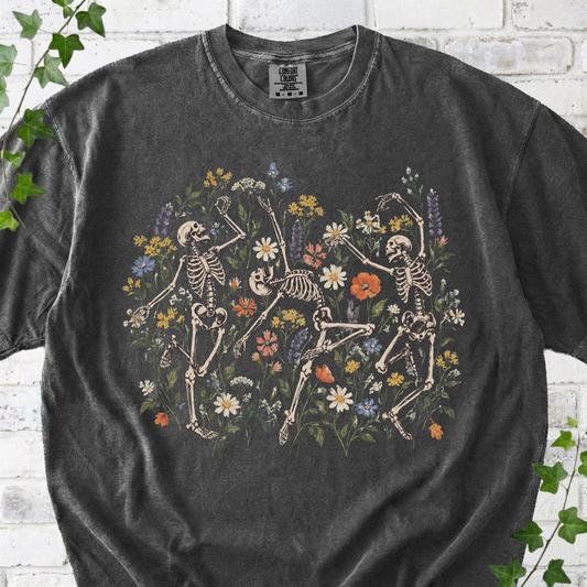 Skuleton in Wildflowers T-Shirt