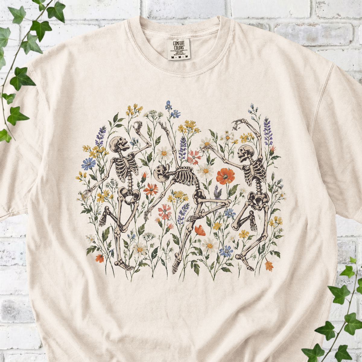 Skuleton in Wildflowers T-Shirt