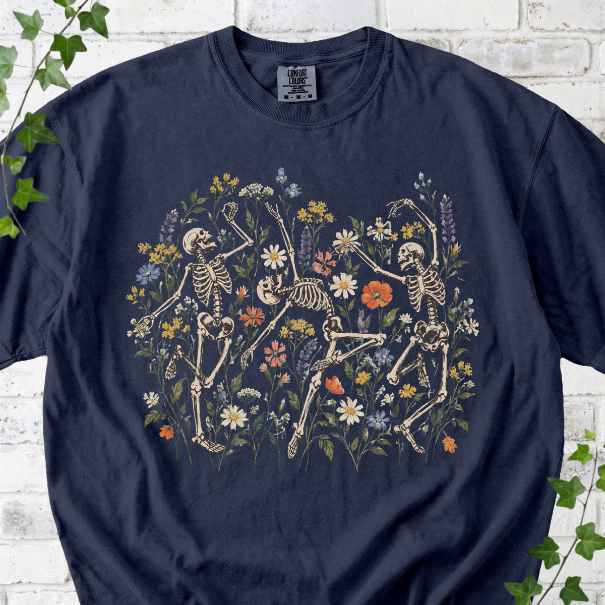 Skuleton in Wildflowers T-Shirt