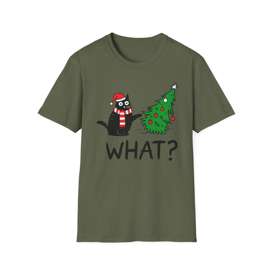 Cat Knocked Over Christmas Tree T-Shirt