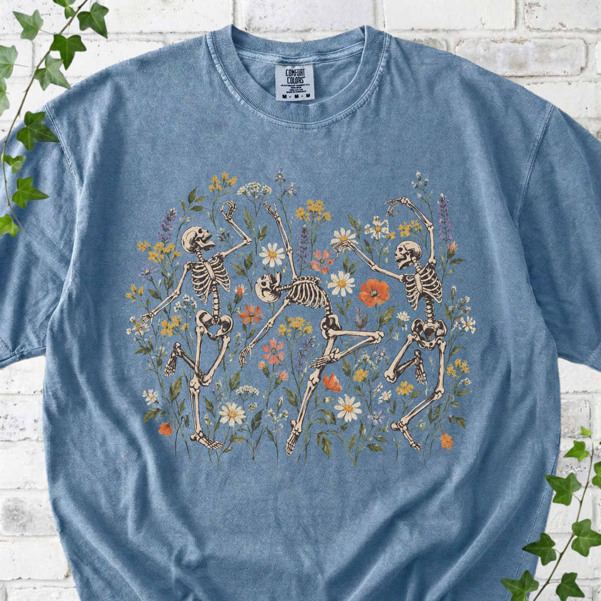 Skuleton in Wildflowers T-Shirt