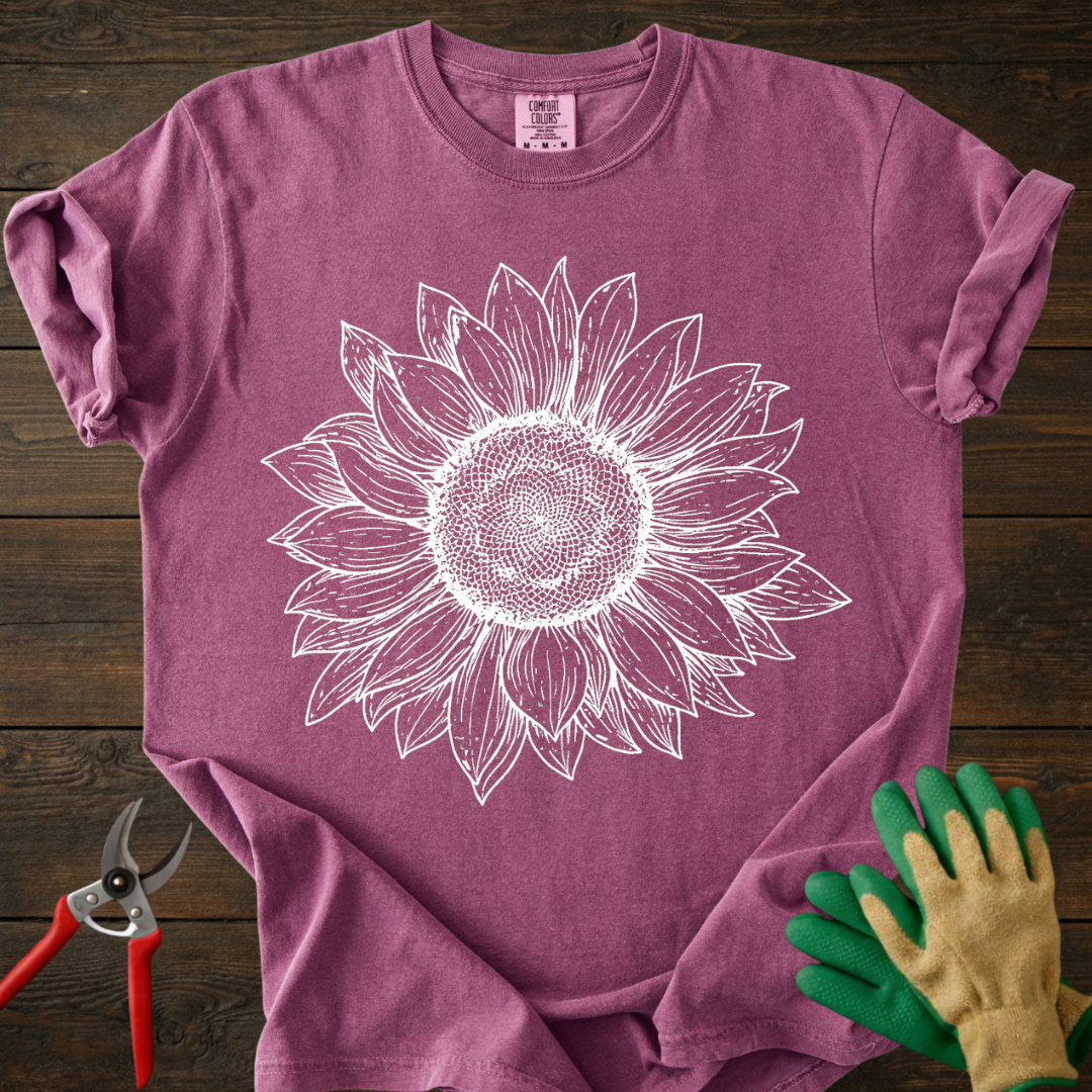 Sunflower Sketch T-Shirt