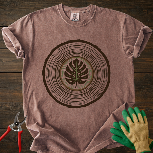 Monstera Tree Ring T-Shirt