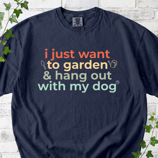 Garden With My Dog T-shirt