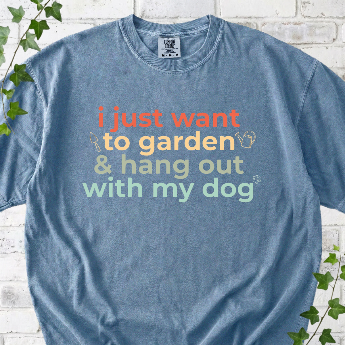 Garden With My Dog T-shirt