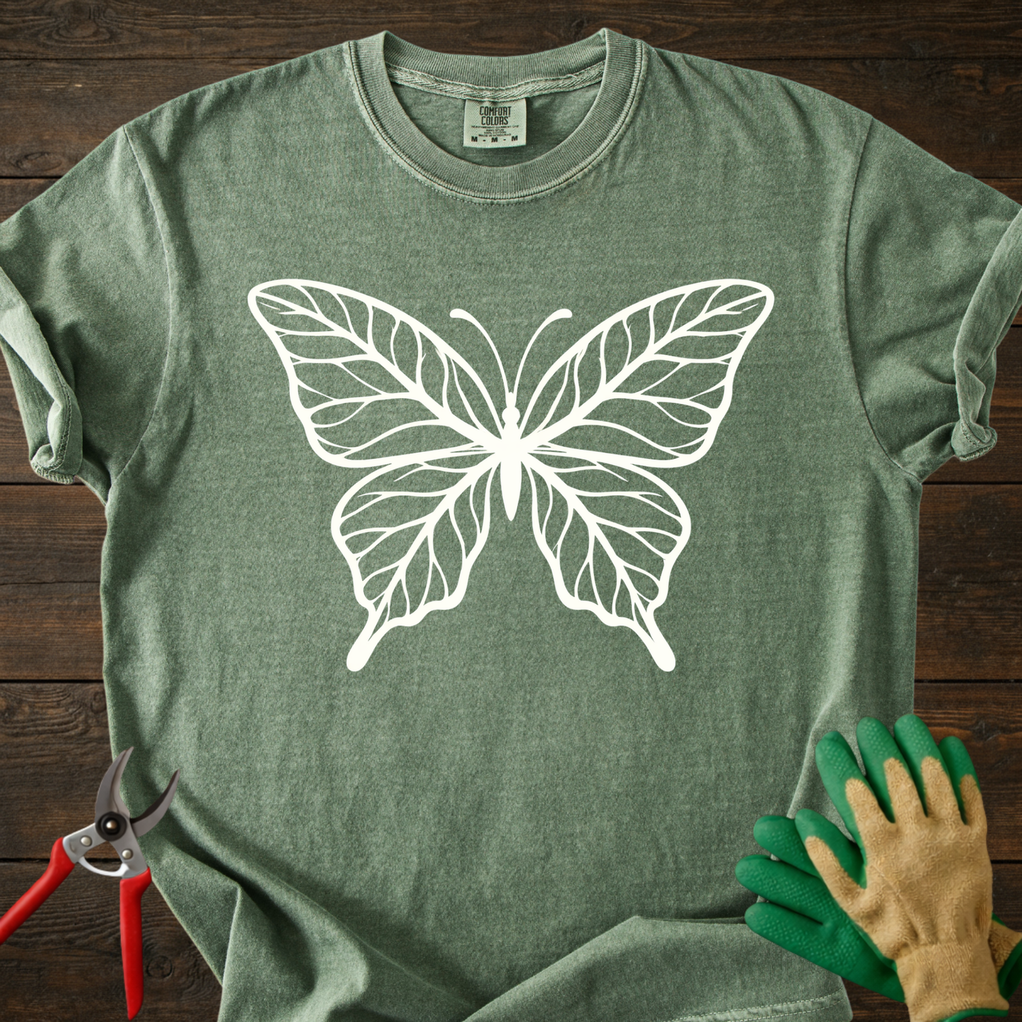 Leaf Vein Butterfly T-Shirt