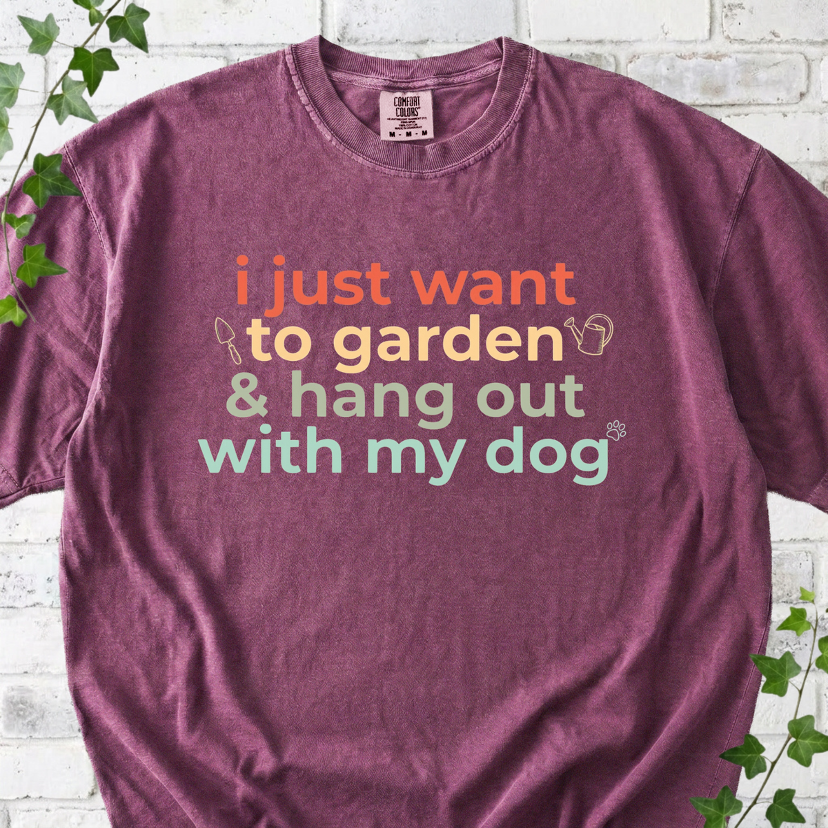 Garden With My Dog T-shirt