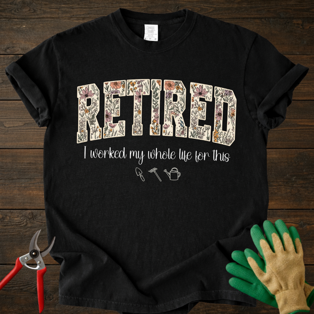 Retired Floral T-Shirt
