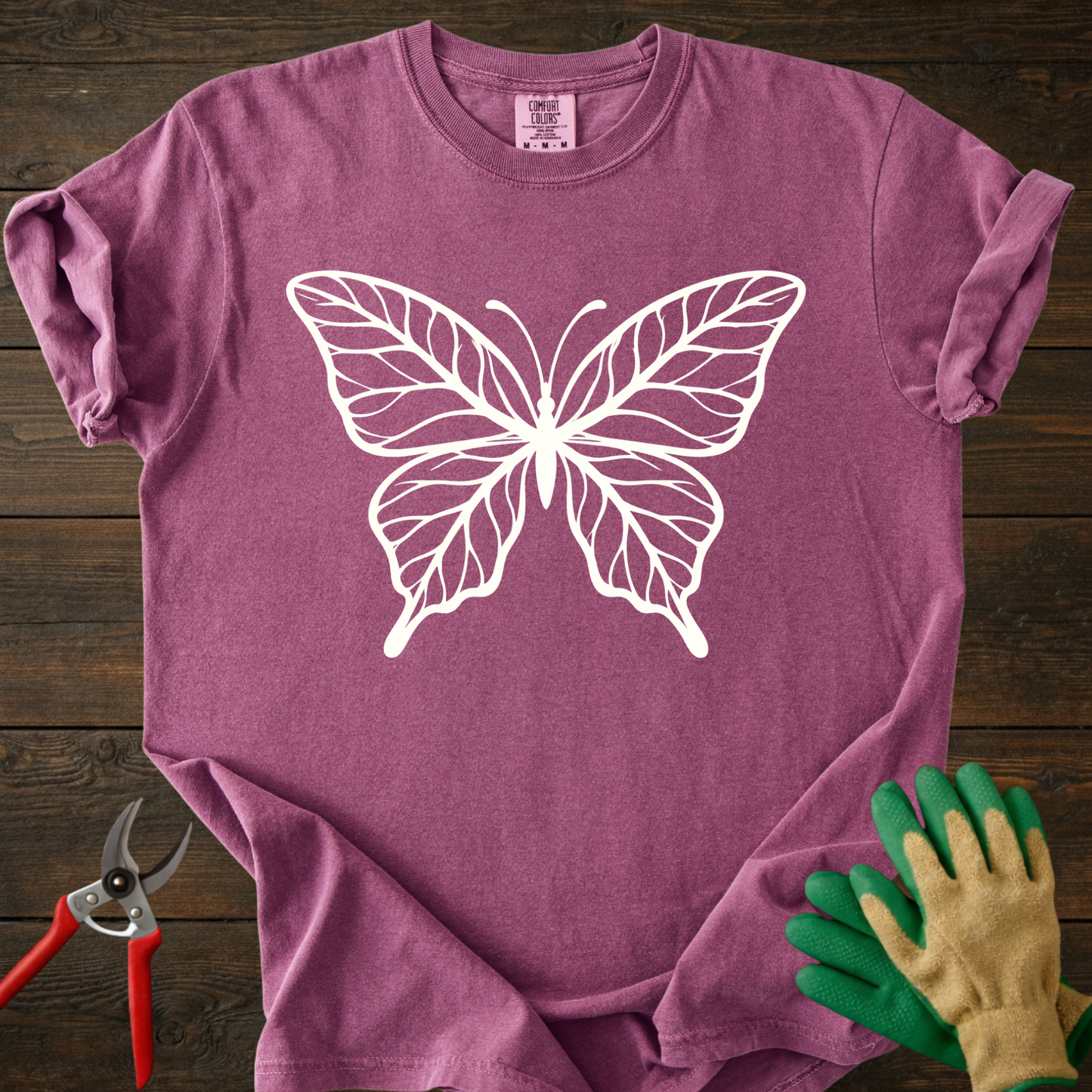 Leaf Vein Butterfly T-Shirt