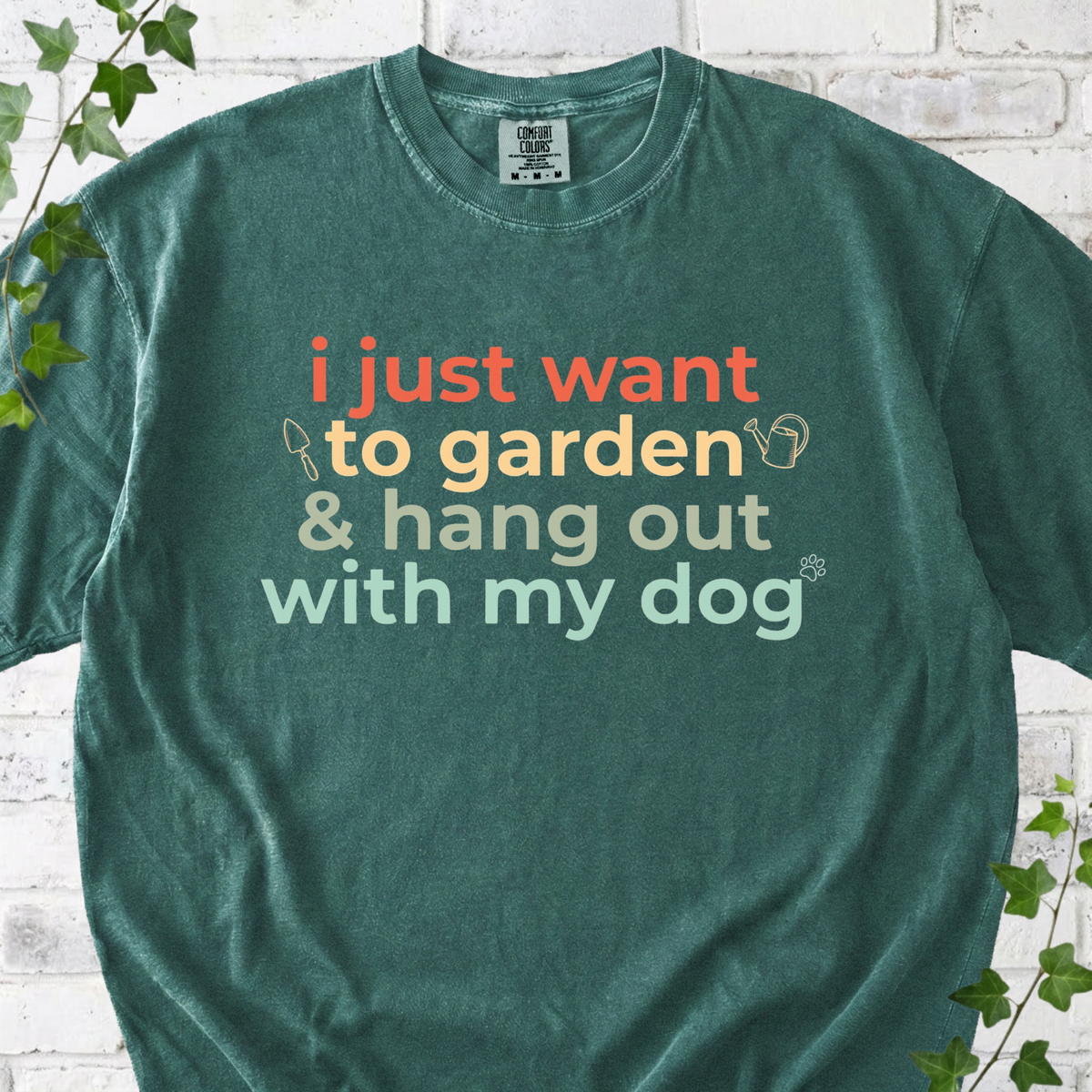 Garden With My Dog T-shirt