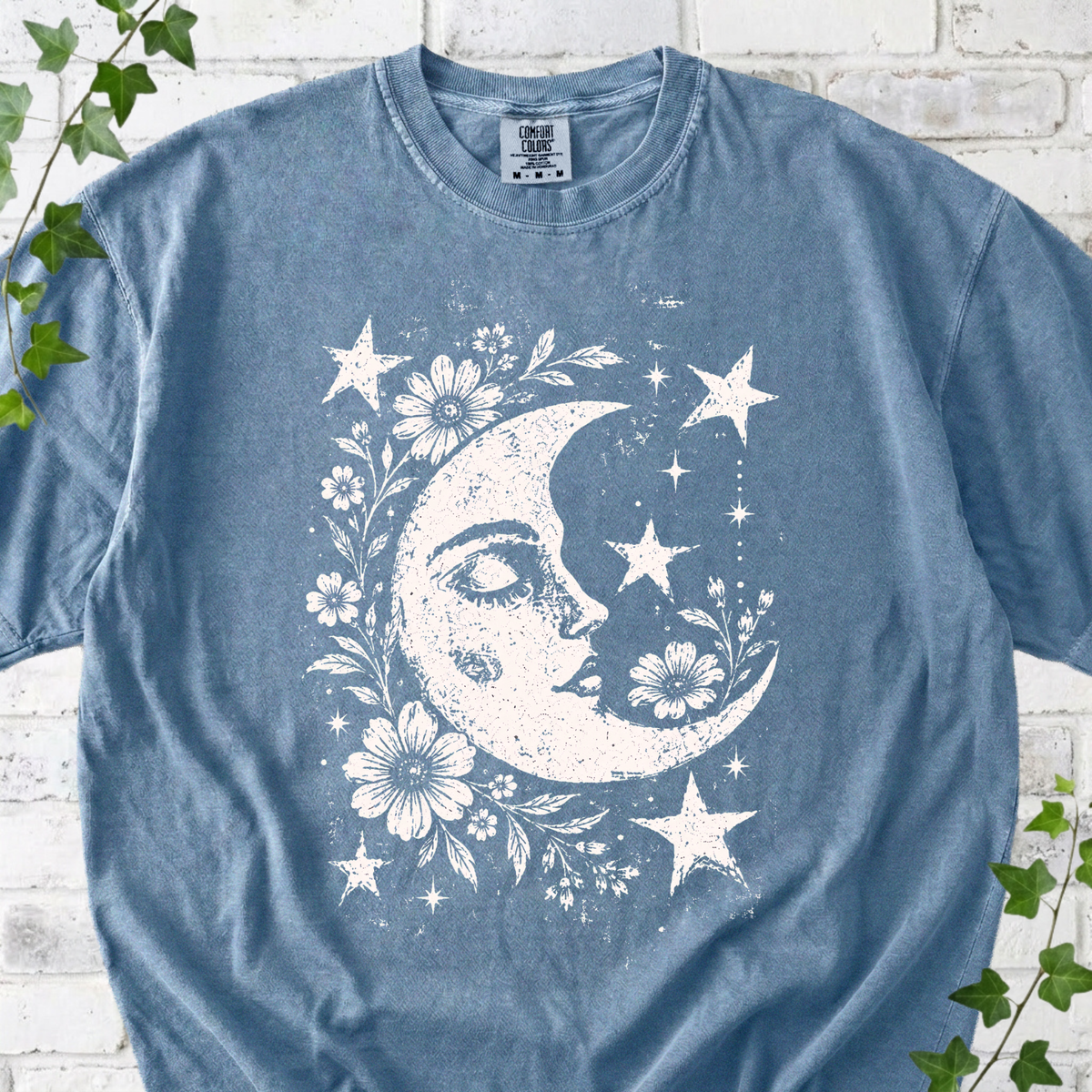 Celestial Moon Floral T-Shirt